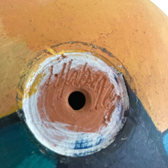 Original Signed TERRY HABEGER Art Pottery Sculpture - Picture 8 of 10